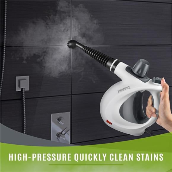 Pressurized Handheld Multi-Surface Natural Steam Cleaner with 12 pcs Accessories - Picture 2 of 6